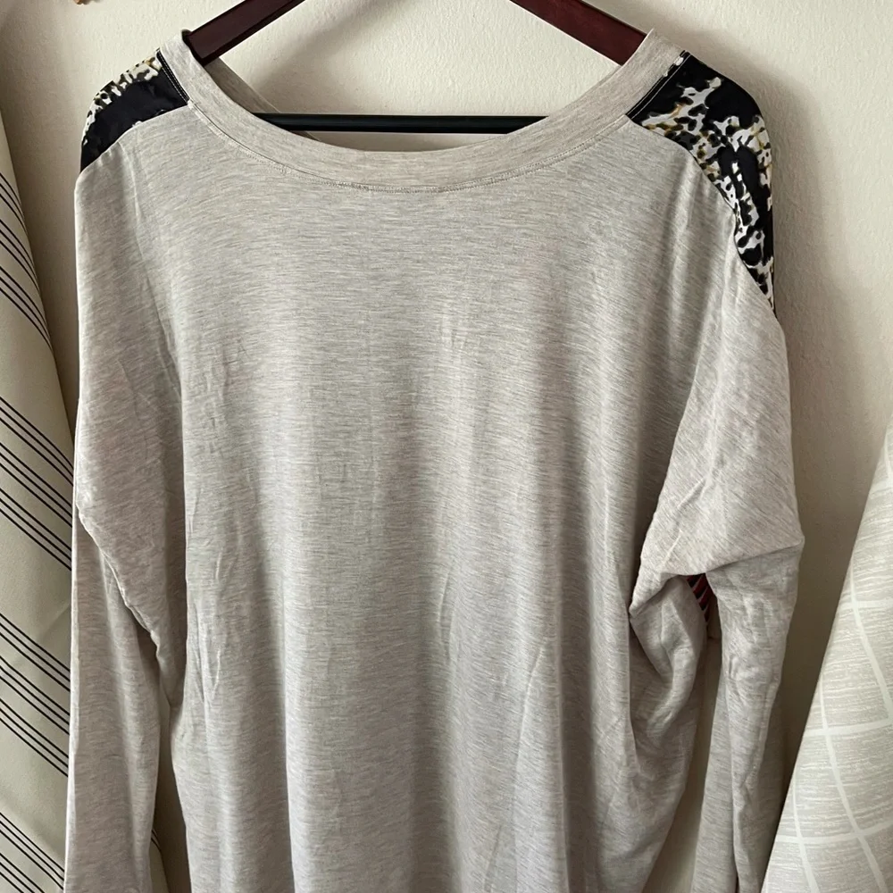 CAbi #768 Geometric Scarf Blouse